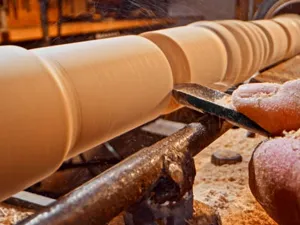 BCM15030 CNC Wood Lathe Machine Finished Chair Leg Sample -1