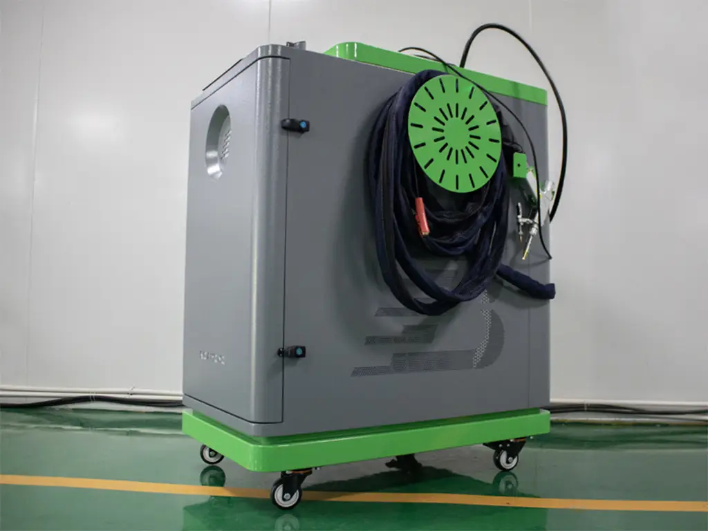 4 in 1 laser welding machine slightly angled right side view