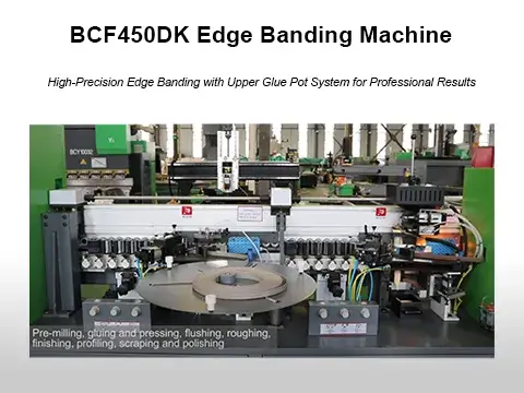 BCF450DK Edge Banding Machine (Upper Glue Pot Processing Display)