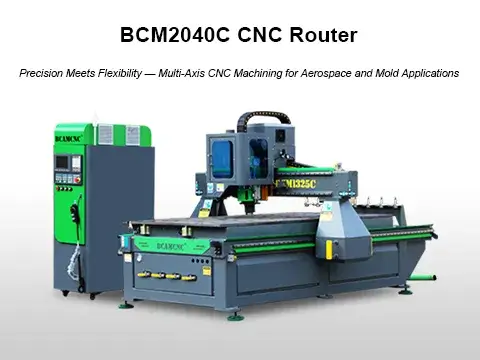 BCM2040C CNC Router with Benz C-Axis & Angle Head