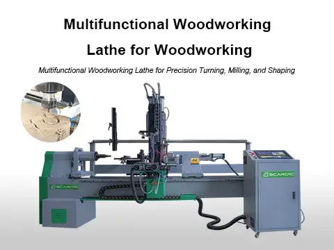 Multifunctional Woodworking Lathe for Woodworking