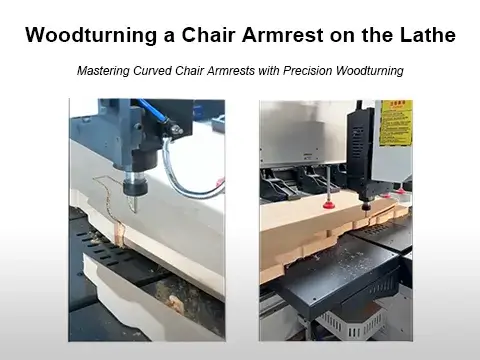 Woodturning a Chair Armrest on the Lathe