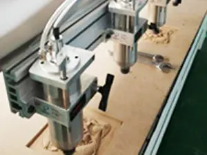 Multi-heads wood router