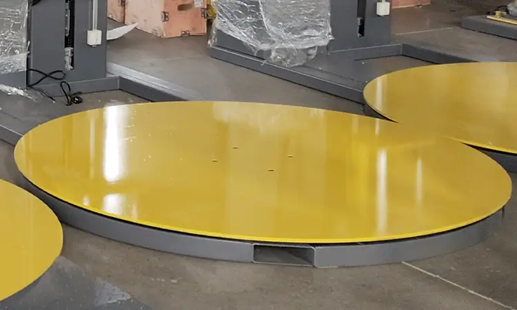 low-profile-turntable-pallet-wrapping-machine